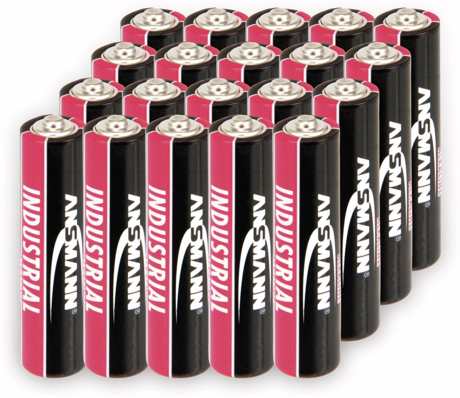 ANSMANN Micro-Batterien, INDUSTRIAL, 20 Alkaline Batterien Stück