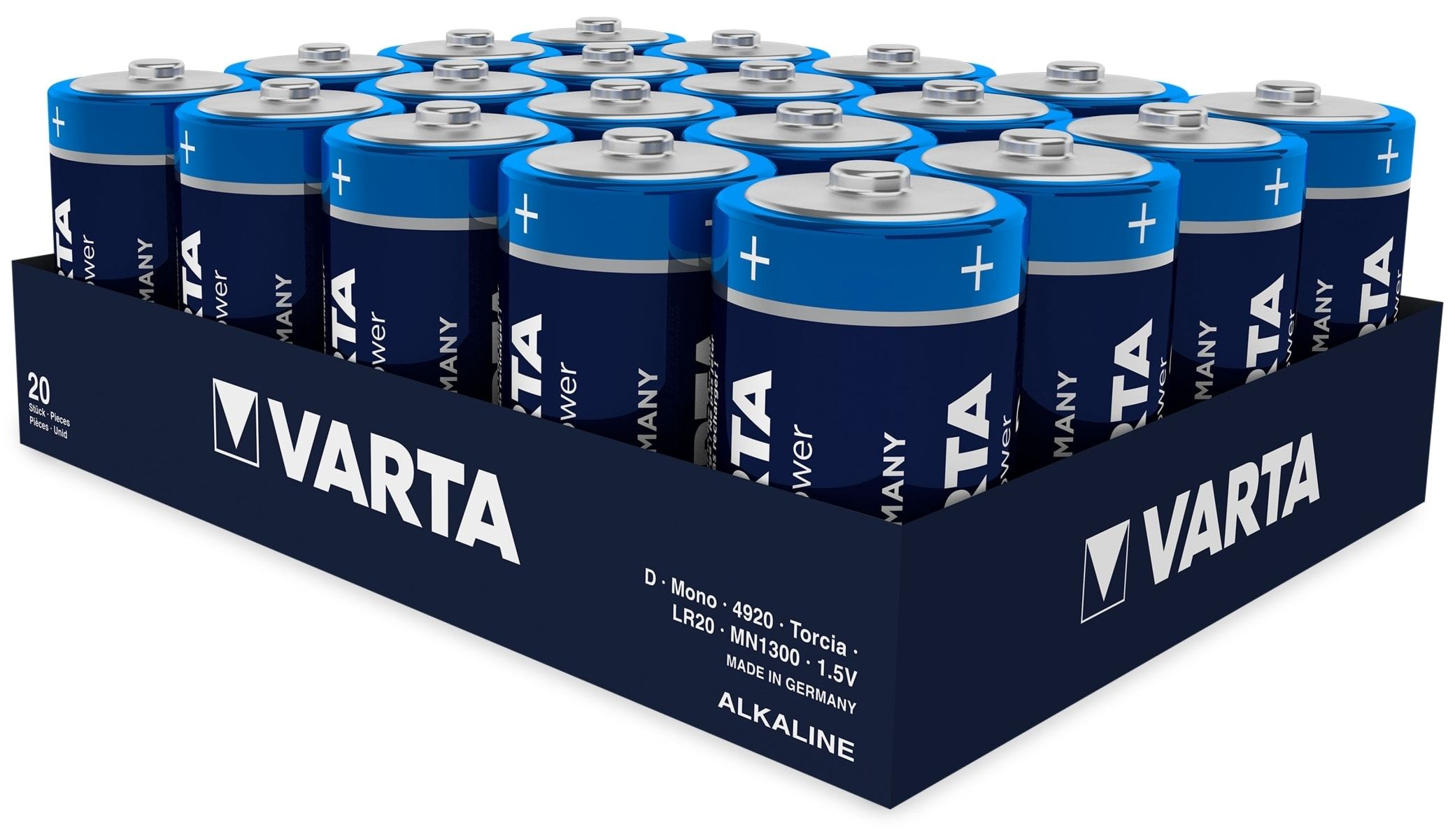 4920 Batterie, D (lose) AlMn, VARTA Volt, Longlife Ah Batterie Power LR20 16.5 AlMn 1.5 Mono