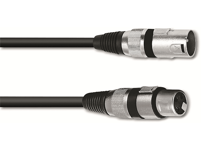 OMNITRONIC XLR-Kabel 3-polig, 20 m, schwarz, Kabel, 20 m
