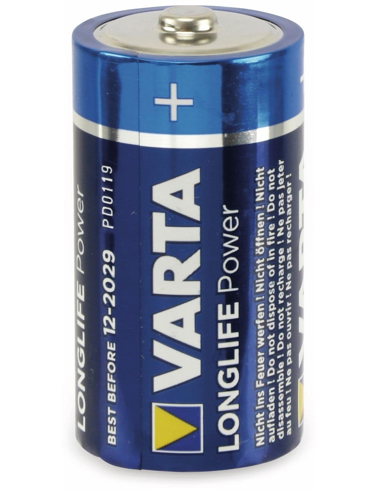 VARTA Longlife Ah Batterie, 7.8 4914 Batterie (lose) 1.5 C Volt, AlMn, Baby LR14 Power AlMn