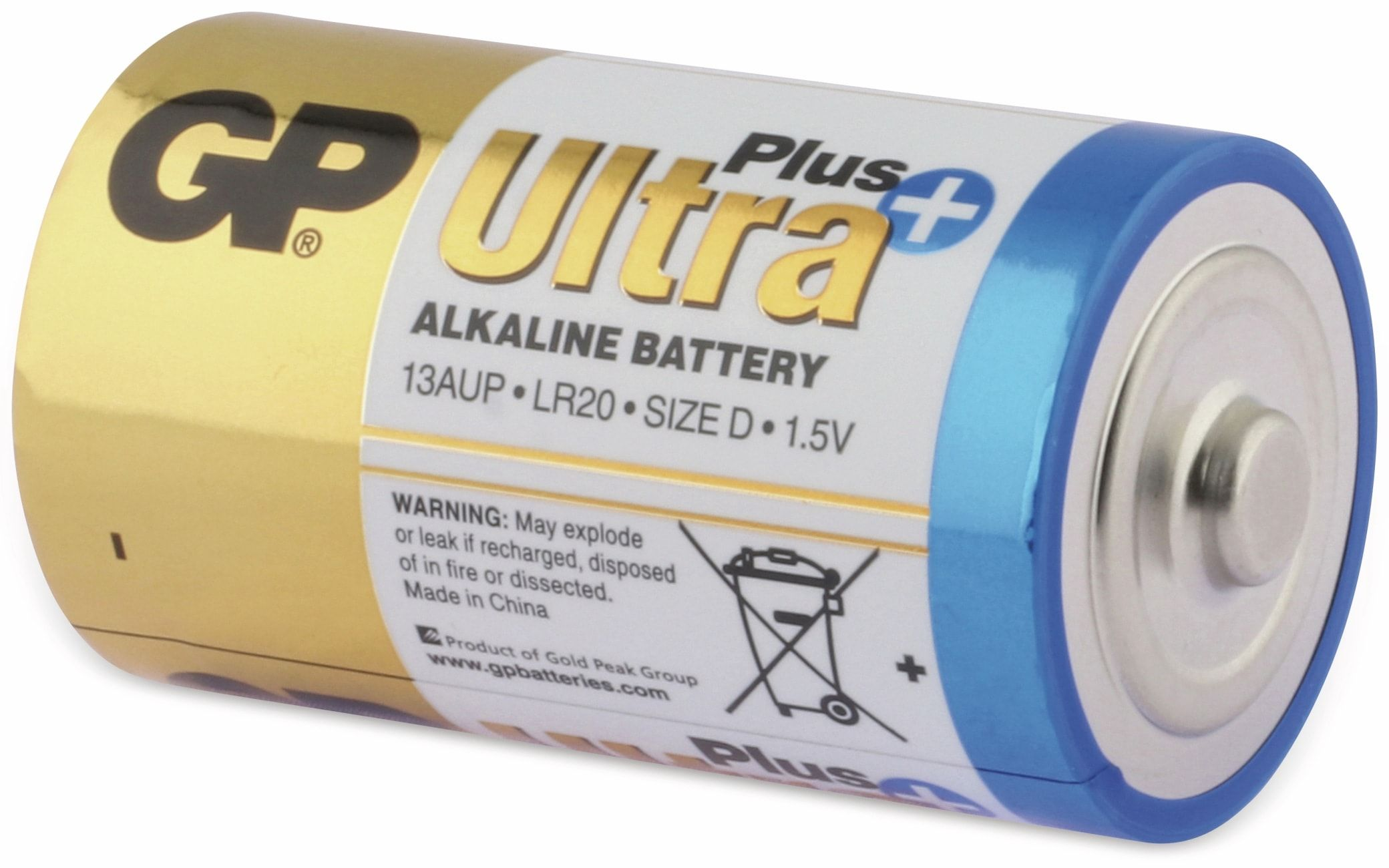 GP Mono-Batterien ULTRA Alkaline ALKALINE, 2 Batterien PLUS Stück