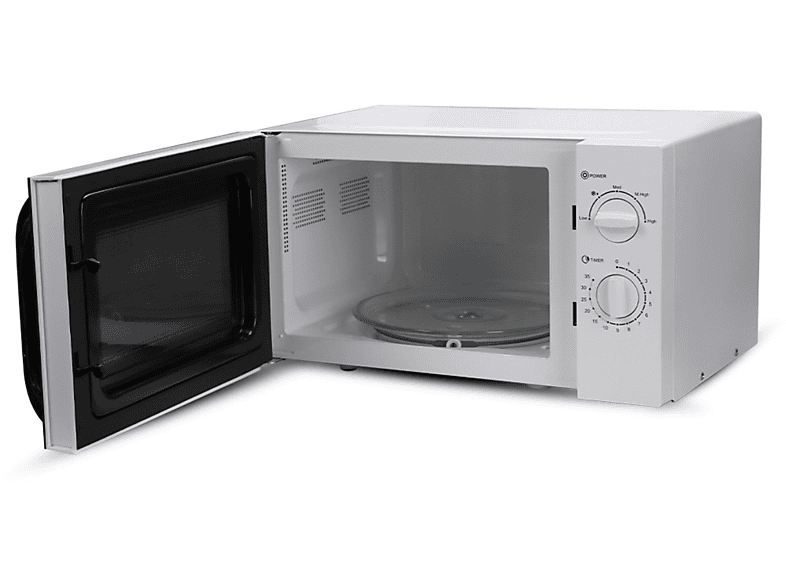 BYTELIKE Mikrowelle Visuelle Heizung Quick Wave Drehteller Mikrowelle 23L Mikrowellen (800 Watt)