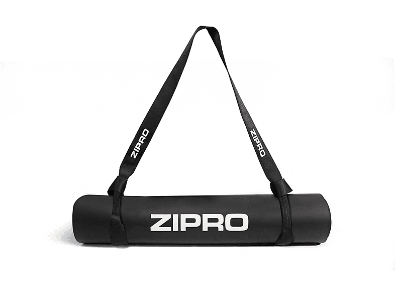 ZIPRO 183x61x0,6 cm mit Yogagurt Yogamatte, Schwarz