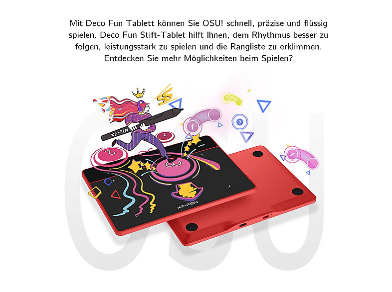 Tableta gráfica | XP PEN DECO FUN S negro, Lápiz digital | MediaMarkt
