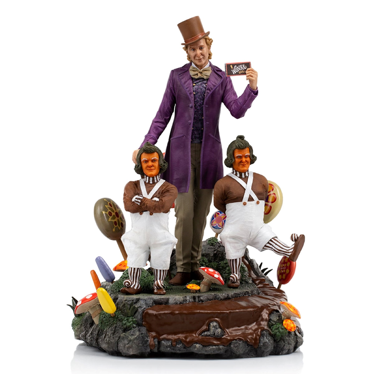 the IRON Factory Deluxe - Willy 1/10 and Chocolate Wonka STUDIOS Sammelfigur Statue