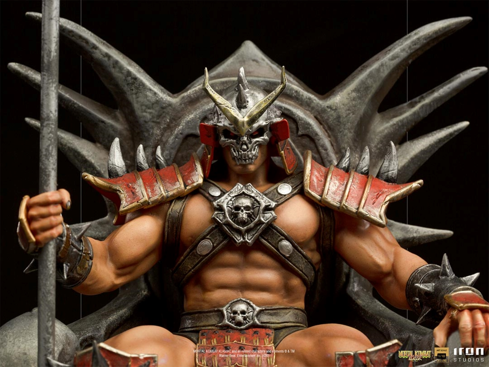 1/10 IRON Sammelfigur STUDIOS Shao Statue - Deluxe Khan Mortal Kombat