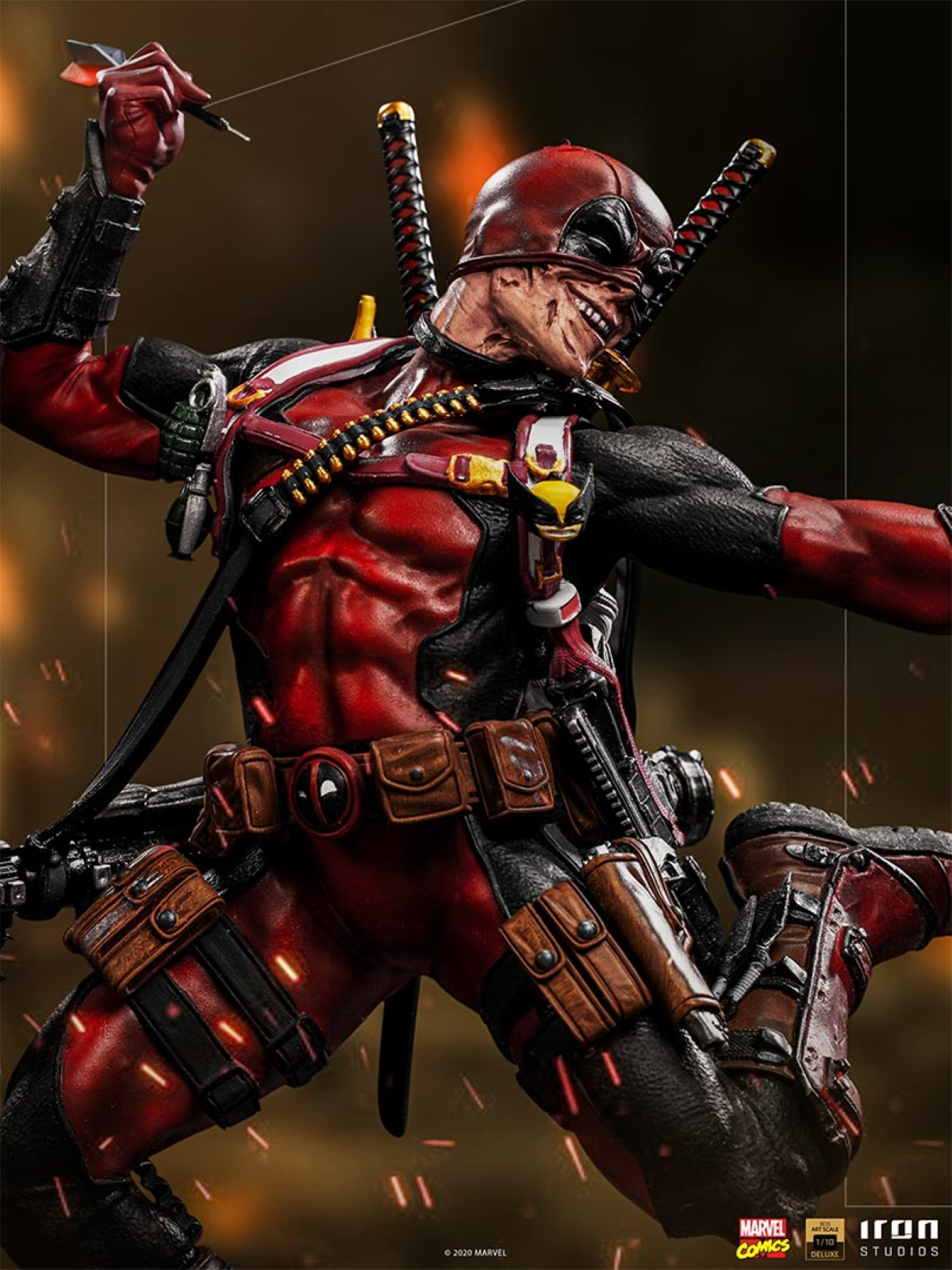 IRON STUDIOS Marvel Comics - Sammelfigur Deadpool 1/10 Statue Deluxe