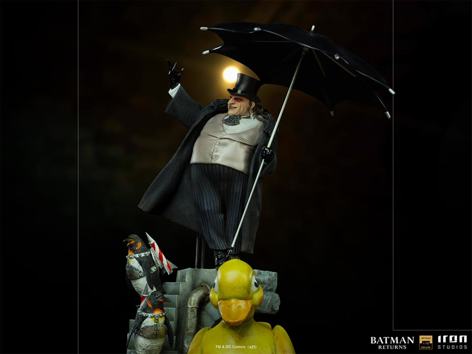 Penguin Deluxe Statue STUDIOS 1/10 - Batman IRON Sammelfigur Returns