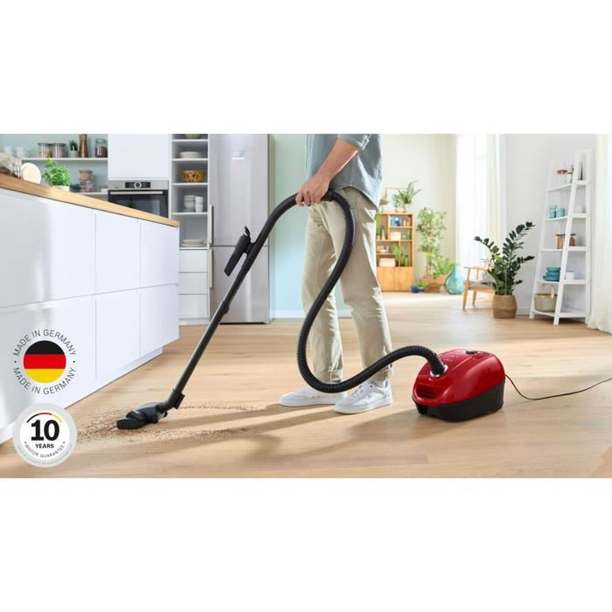 HOGAR GL38 maximale Rot BOSCH Schwarz) 600 Staubsauger, Watt, und Leistung: