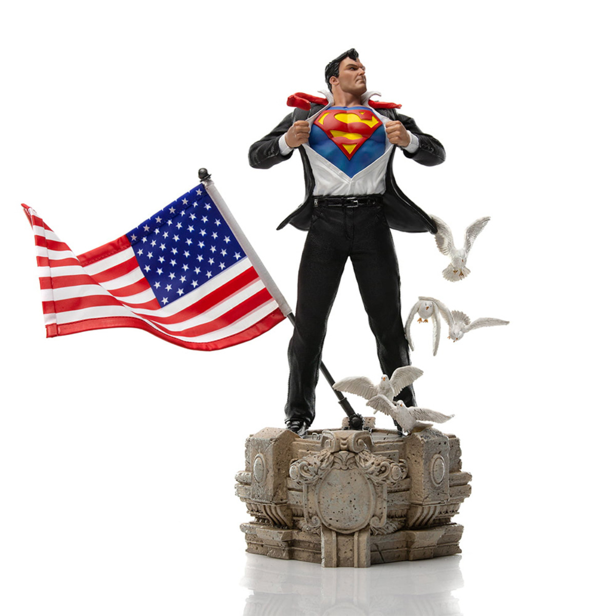Superman IRON Deluxe 1/10 Kent - STUDIOS Sammelfigur Clark Statue