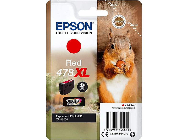 EPSON 478XL Tinte rot (C13T04F54010)