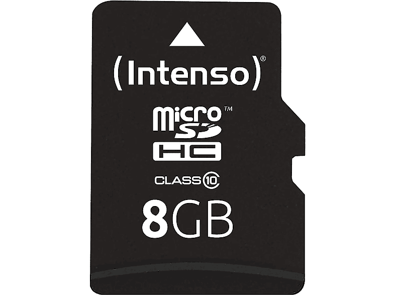 INTENSO MicroSD Card Class 10 8GB SDHC, Micro-SD Speicherkarte, 8 GB, 12 MB/s