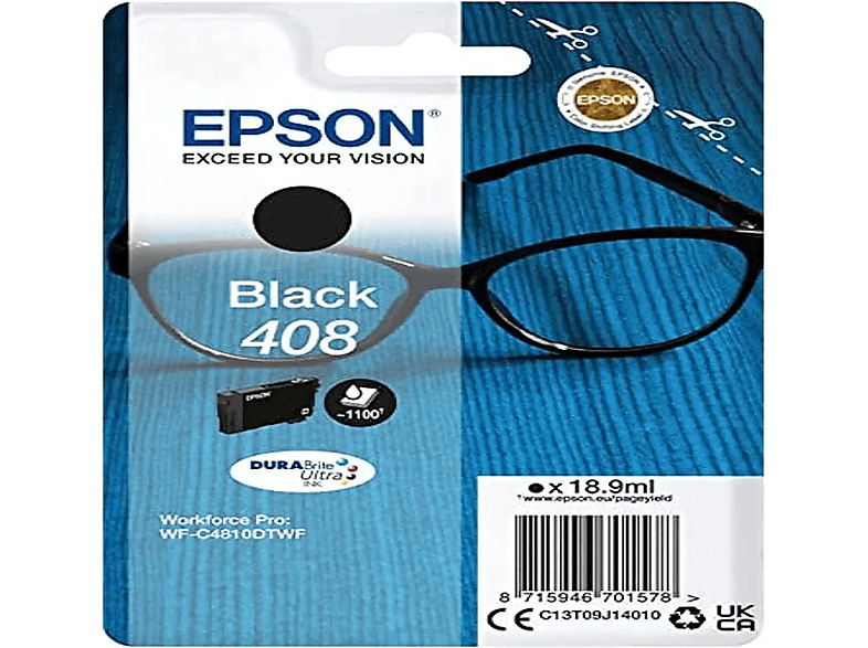 EPSON 408 (C13T09J14010) Tinte schwarz