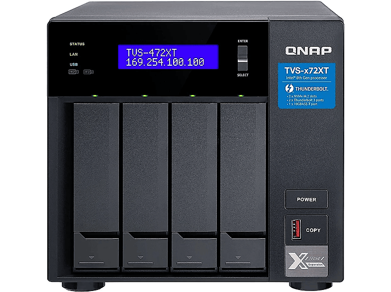QNAP SYSTEMS TVS-472XT-i3-4G 0 TB 3,5 Zoll