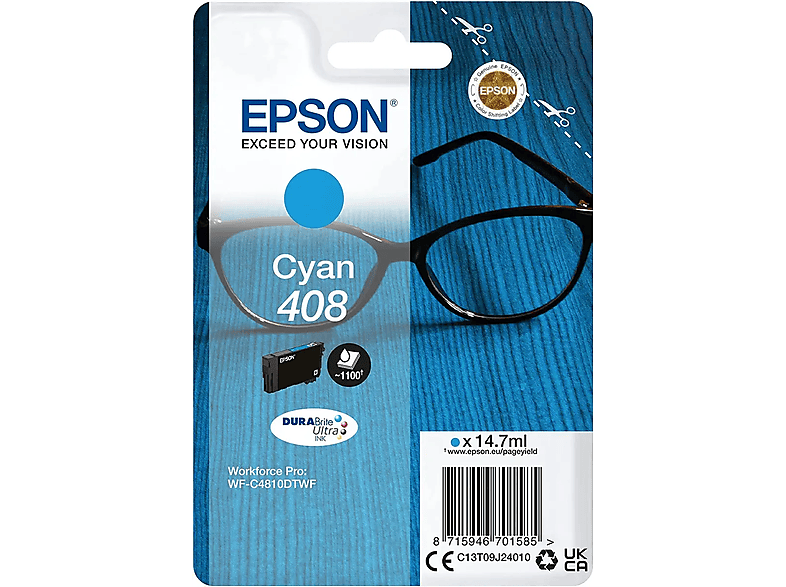 EPSON 408 Tinte cyan (C13T09J24010) | Tonerkartuschen