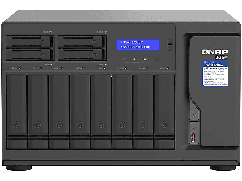 QNAP SYSTEMS 0 TB TVS-h1288X-W1250-16G 3,5 Zoll