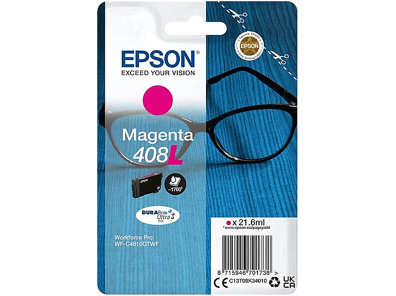 Tinte 408L (C13T09K34010) magenta EPSON