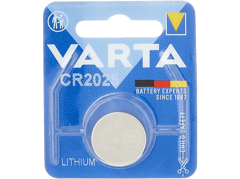 VARTA Lithium Knopfzelle CR2025 Lithium-Mangandioxid (Li-MnO2 ...