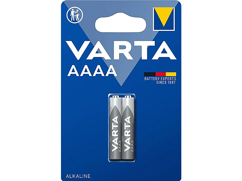 VARTA Electronics AAAA Batterie Mini (2er Blister) Mando distancia Batterie, Alkaline, 1.5 Volt, 640 1,0 Stück