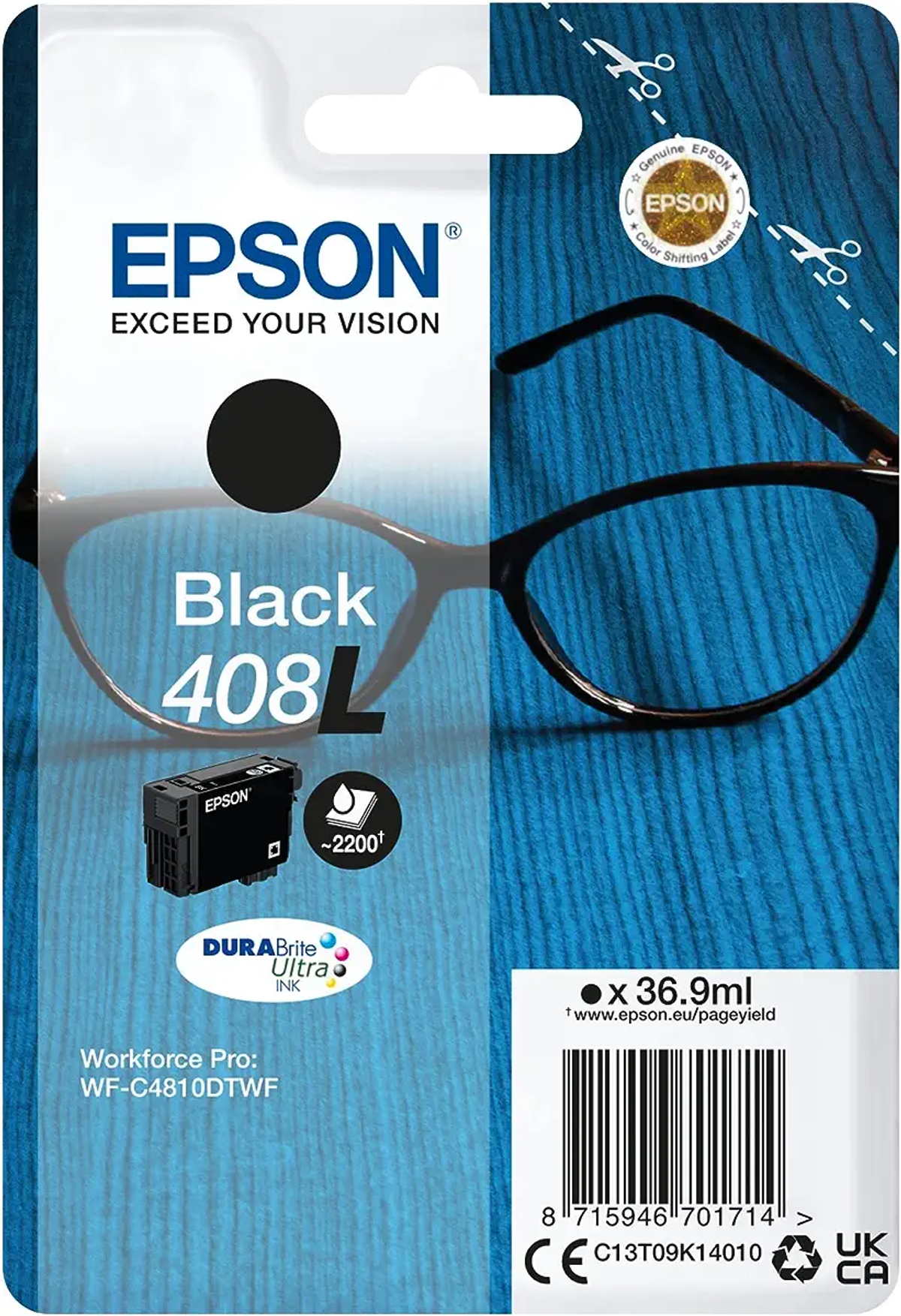 (C13T09K14010) Tinte schwarz 408L EPSON