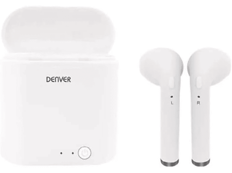 Weiß Bluetooth 111191120200, In-ear Kopfhörer DENVER