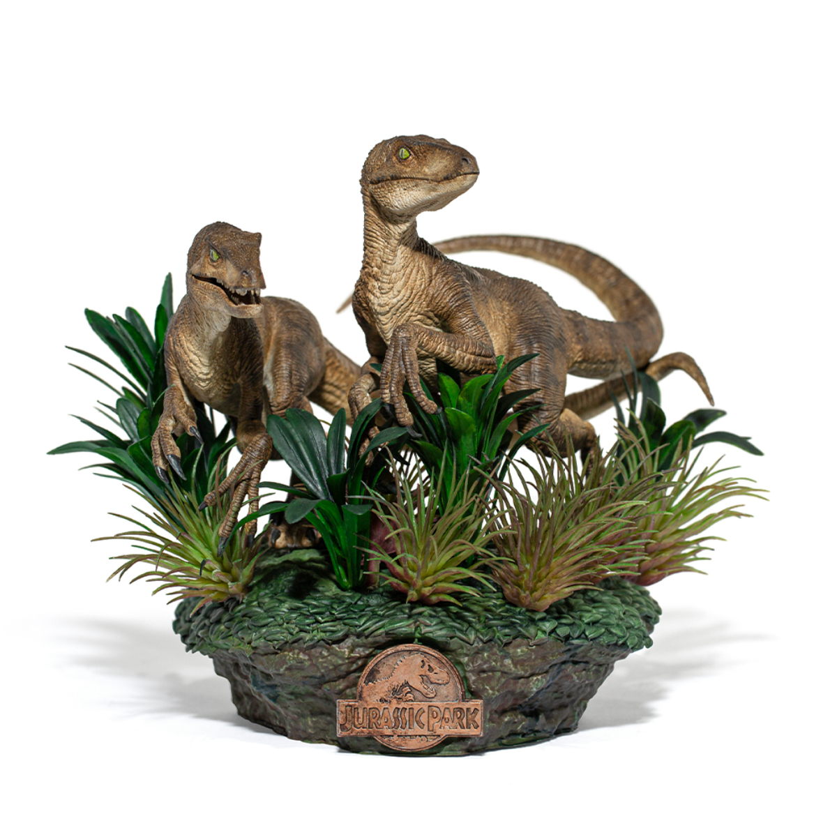 Just Statue Two Deluxe 1/10 Raptors STUDIOS IRON Jurassic The Park Sammelfigur -