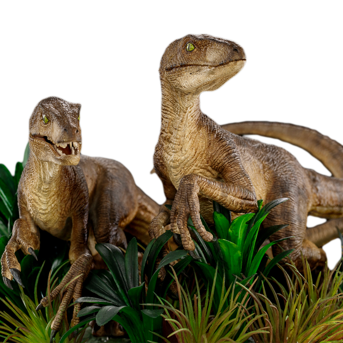 IRON STUDIOS Jurassic Park Deluxe Sammelfigur Statue 1/10 - Two Just Raptors The