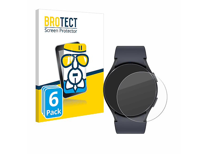 BROTECT 6x Airglass klare Schutzfolie(für Samsung Galaxy Watch 6 (40 mm))