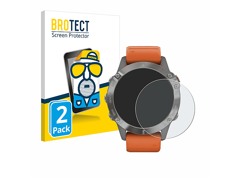 BROTECT matte Pro Fenix Schutzfolie(für 6 Solar) Garmin 2x