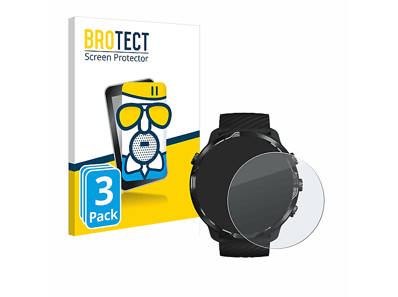 BROTECT 3x Airglass matte Schutzfolie(für Suunto 7)