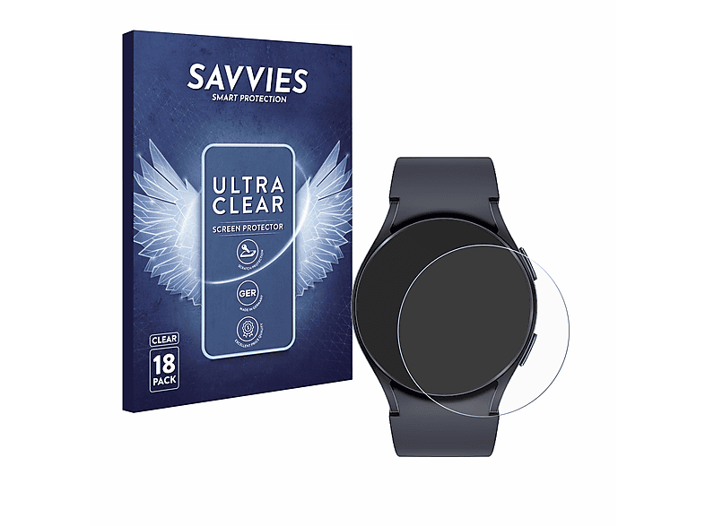 18x Galaxy Samsung SAVVIES 6 Schutzfolie(für klare (40 Watch mm))
