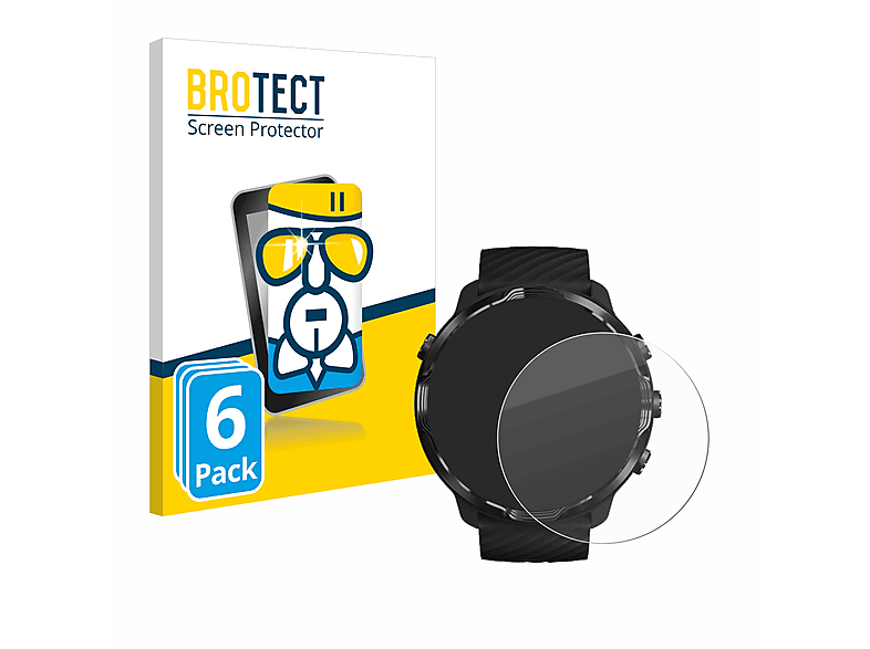 klare 7) BROTECT 6x Airglass Schutzfolie(für Suunto