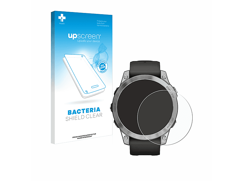 UPSCREEN antibakteriell klare Schutzfolie(für Garmin Fenix 7 (47 mm))