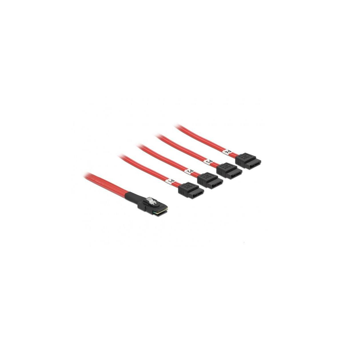 83057 Rot SATA Kabel, DELOCK