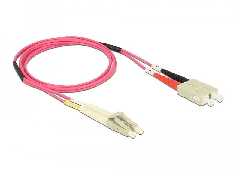 DELOCK 84680 Netzwerkkabel LWL, Rot