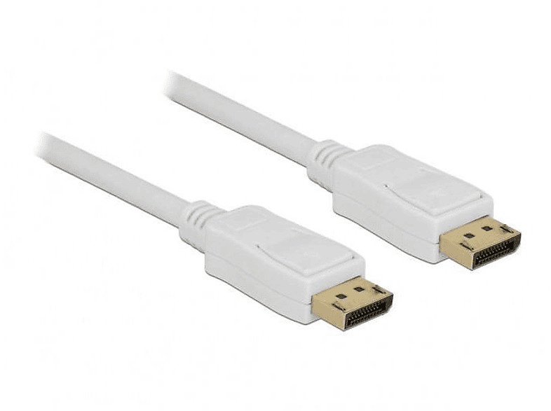 DELOCK DELOCK Kabel DisplayPort 1.2 2 m weiß 4K Audio, Video, Display & TV & Optionen & Zubehör, Weiß