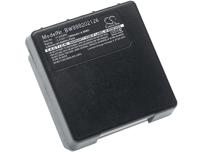 VHBW kompatibel mit JAY Pika 1, 2 Li-Ion Akku - Industriefunkfernsteuerung, 3.7 Volt, 1800