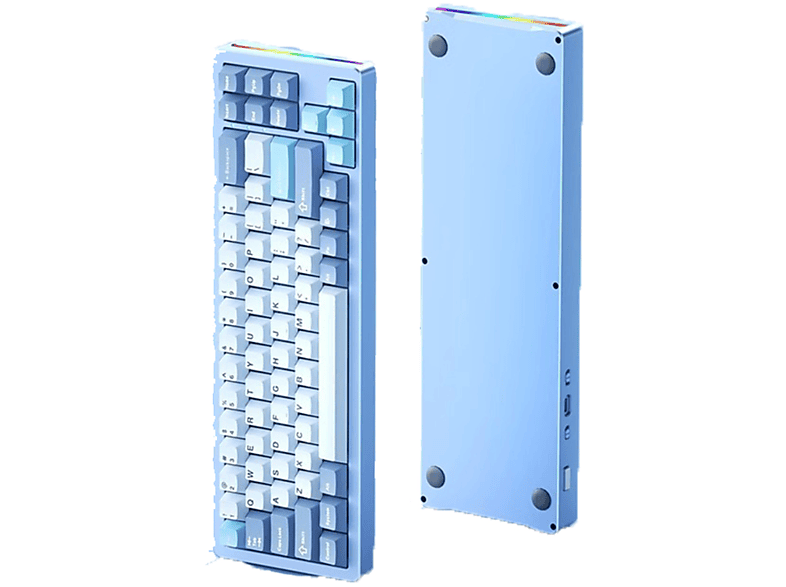 BYTELIKE Drahtlose mechanische Tri-Mode-Bluetooth-Tastatur Custom Hot-Swap-fähige Gaming-RGB-Tastatur, Tastatur