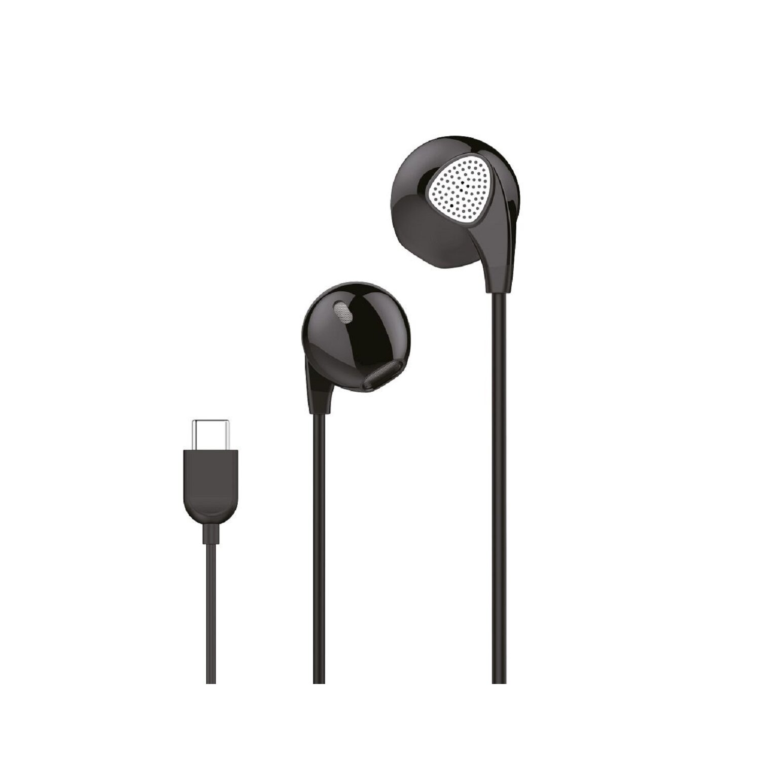 FORCELL C1 USB In-ear Kopfhörer C, Schwarz Typ