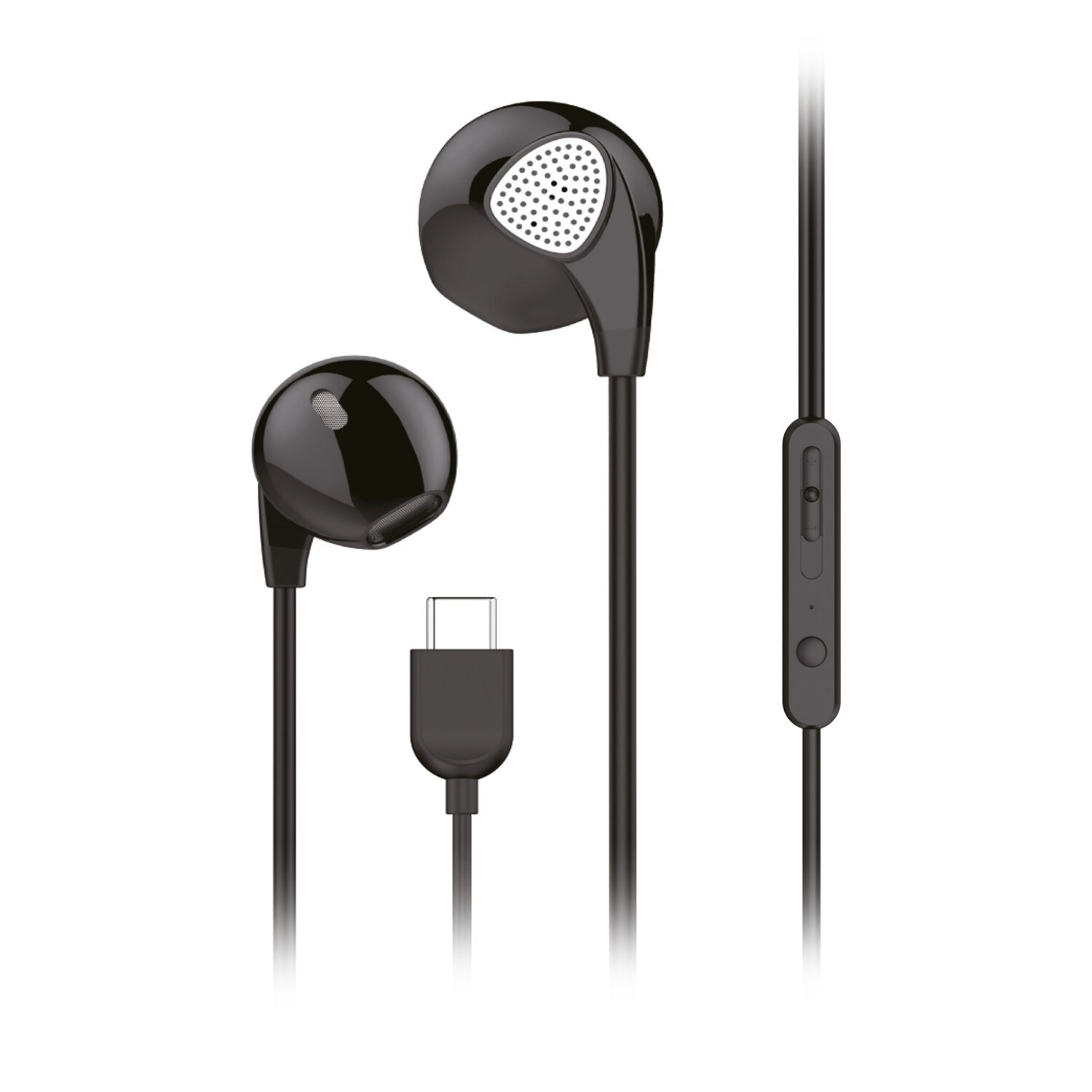 In-ear USB C, Schwarz Typ C1 FORCELL Kopfhörer