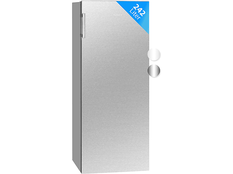 BOMANN VS 7316.1 Kühlschrank 143,4 hoch, (E, cm Silber)