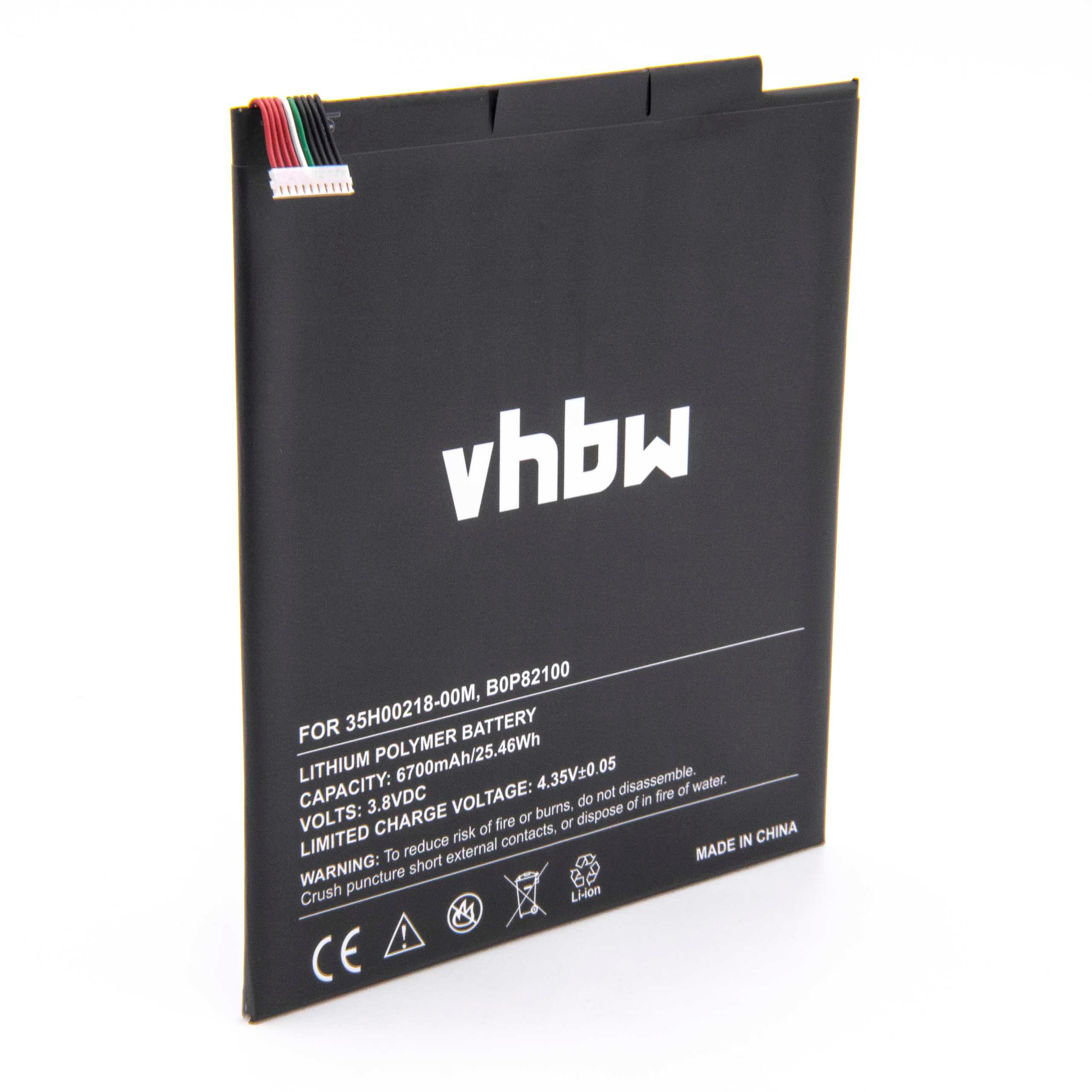 VHBW kompatibel mit Volt, HTC Tablet, Flounder Li-Polymer 6700 Akku - 3.8