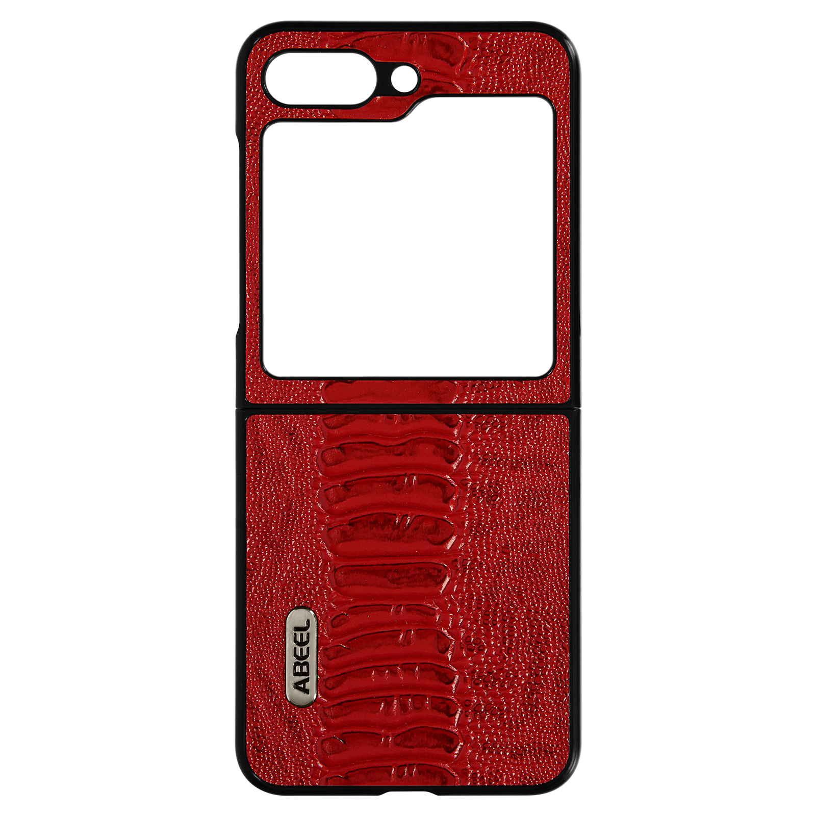 ABEEL Leather Snake Backcover, Series, 5, Flip Galaxy Samsung, Z Rot