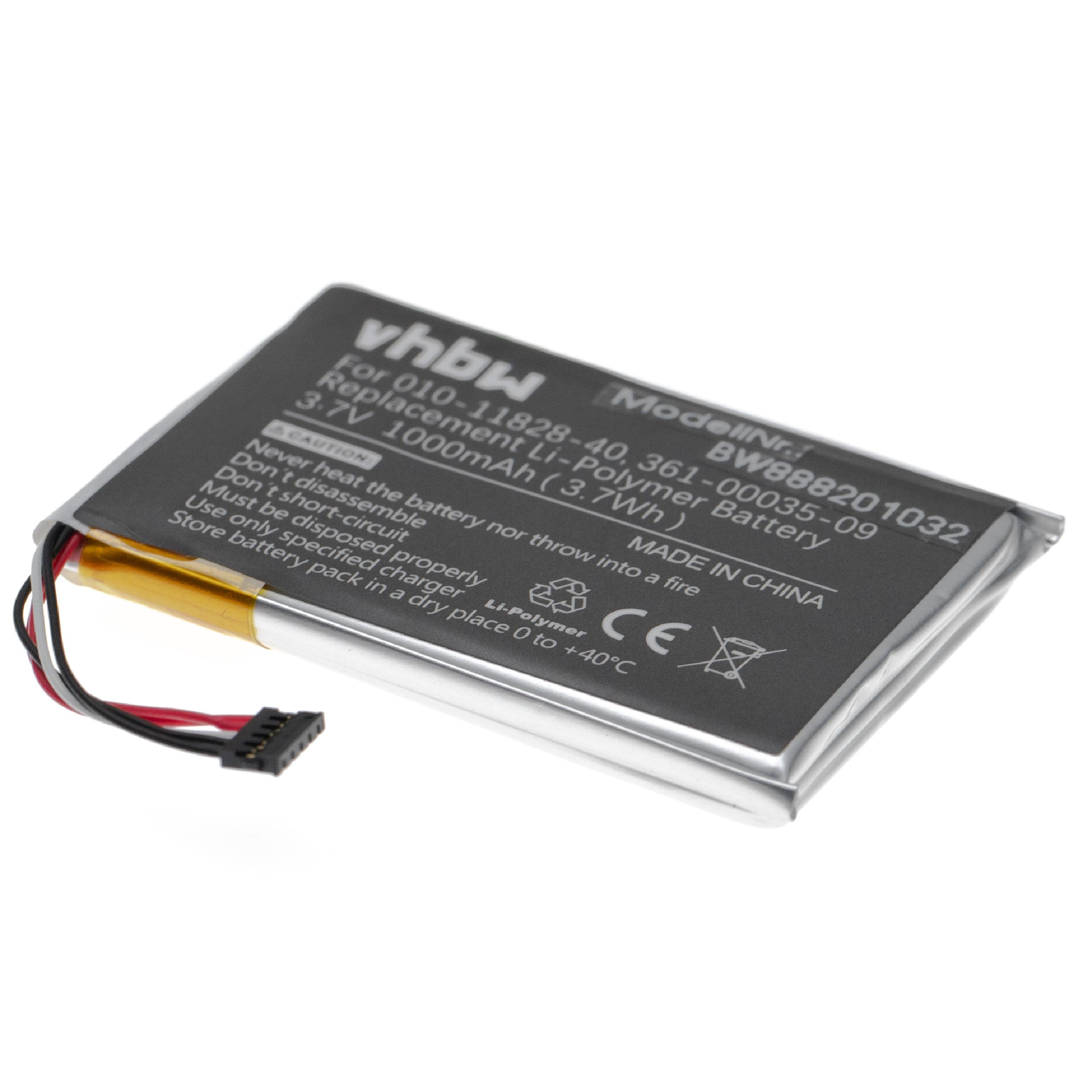 VHBW kompatibel mit Garmin mini, Hundehalsband, 1000 Akku - mini 5 3.7 Li-Polymer 15 Volt, TT T