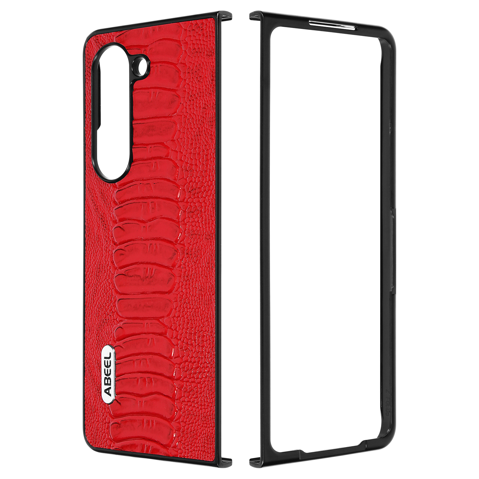ABEEL Leather Snake Series, Rot Galaxy Z 5, Samsung, Backcover, Fold