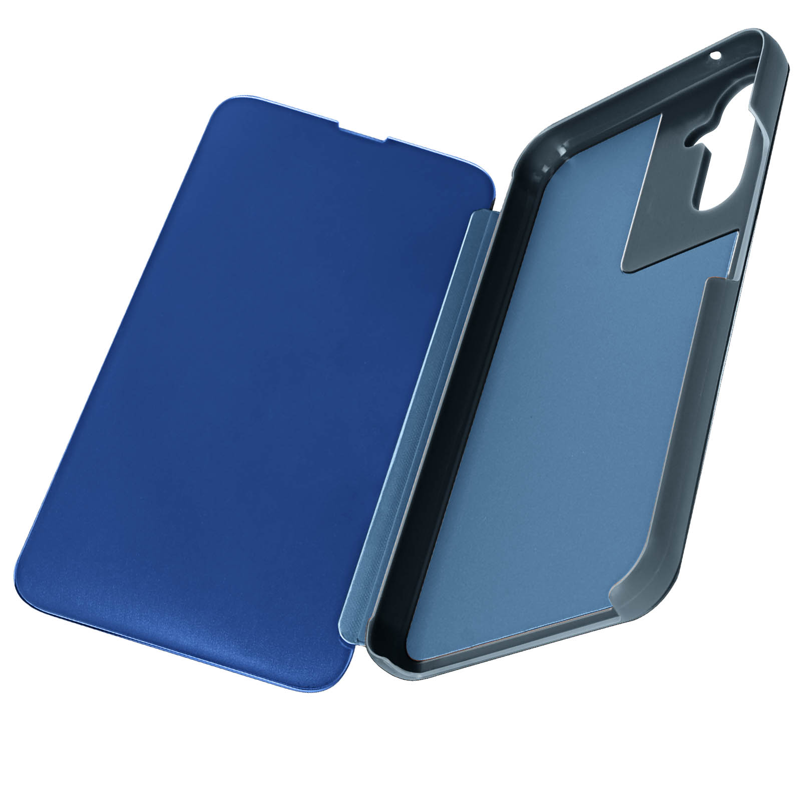 AVIZAR Bookcover, Clear Samsung, View Blau Cover Series, 5G, Galaxy Standing A34