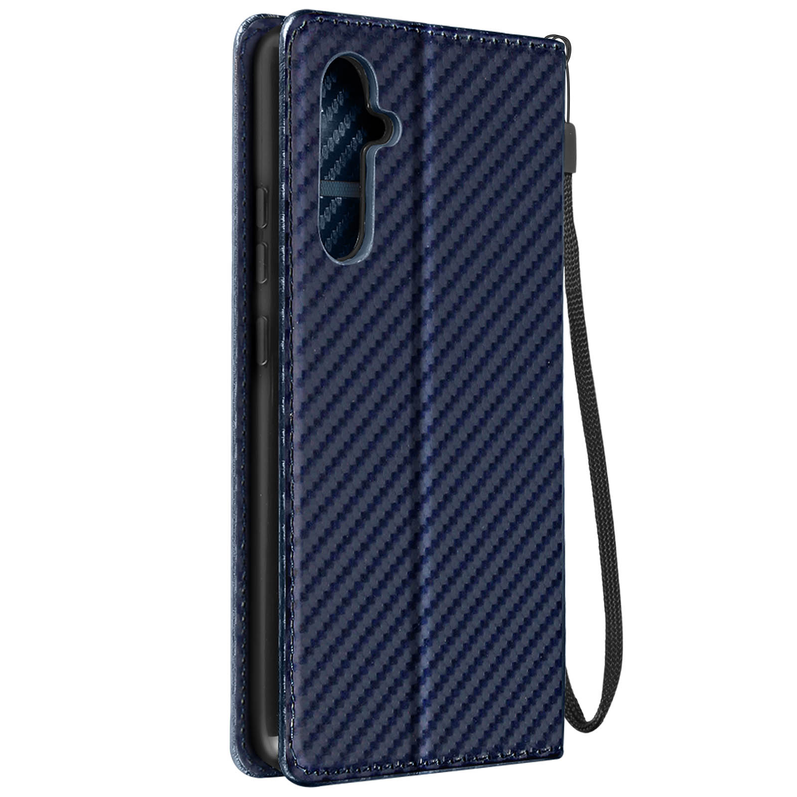 AVIZAR Carbon Bookcover, Galaxy Samsung, A34 Series, Blau 5G