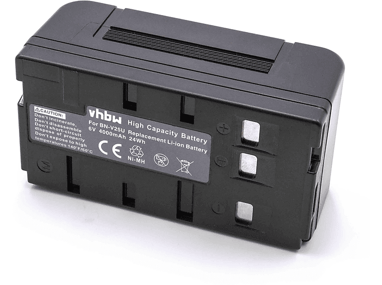 VHBW kompatibel mit Grundig LC-560, LC-355, LC-410, LC-400, LC-460, LC-450, LC-550, LC-500 NiMH Akku - Kamera, 6 Volt, 4000