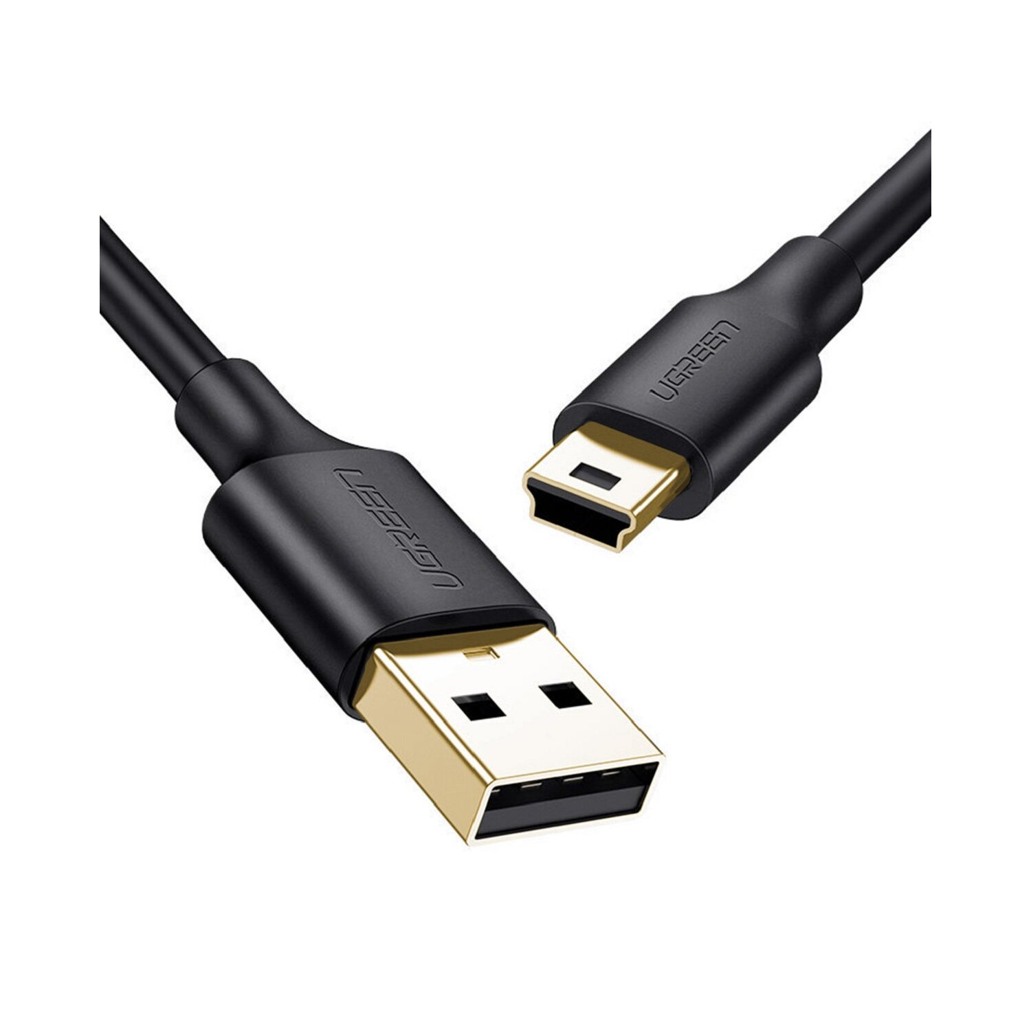 USB UGREEN - 2m Mini USB Schwarz Kabel Kabeladpater,