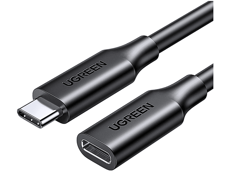 UGREEN USB C (weiblich) USB C Kabelverlängerungsadapter 1m (männlich) 